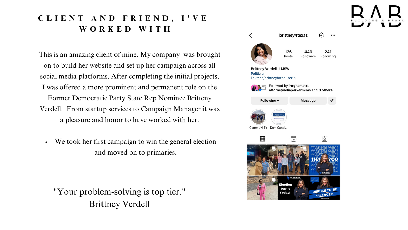 Personal Brand Marketing Campaign